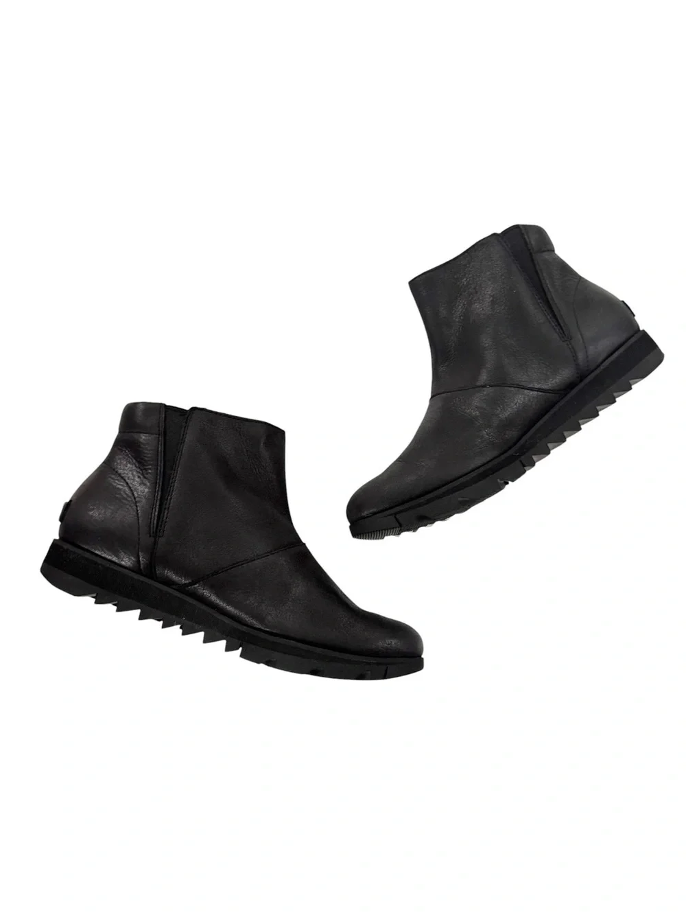 SOREL Harlow Waterproof Leather Bootie Black Size 8